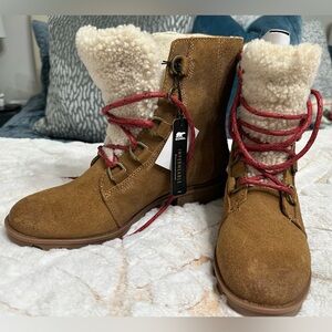 Sorel Tan Suede Waterproof Boots